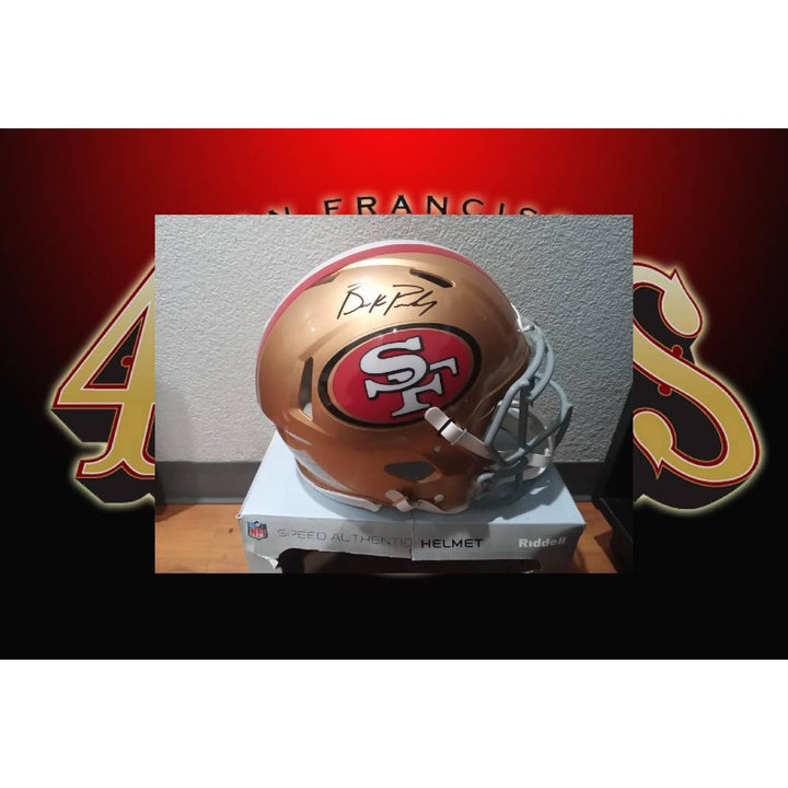 San Francisco 49ers Brock Purdy Riddell speed authentic game model helmet signed with proof