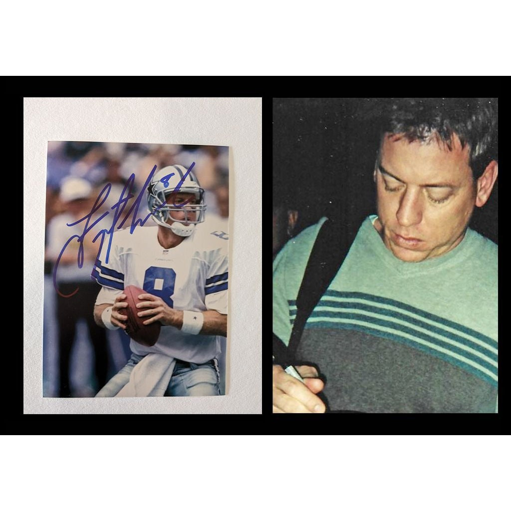 Troy Aikman Dallas Cowboys 8x10 photograph signed with proof