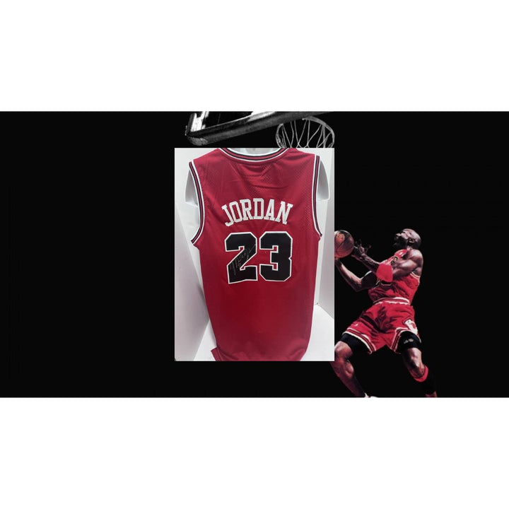 Michael Jordan 1984-1985 Chicago Bulls game model jersey signed with proof