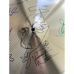 Load image into Gallery viewer, Dave Matthews signed with hand sketch Stefan Lessard Carter Buford 18&quot; cymbal signed with proof
