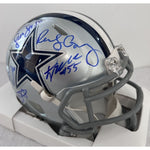 Load image into Gallery viewer, Dallas Cowboys Randy Gregory Demarcus Lawrence Sean Lee Leighton Vander Esch Jaylon Smith mini helmet signed
