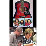 Load image into Gallery viewer, Creedence Clearwater Revival CCR John Fogerty Doug Clifford &amp; Stu Cook full size acoustic guitar signed with proof
