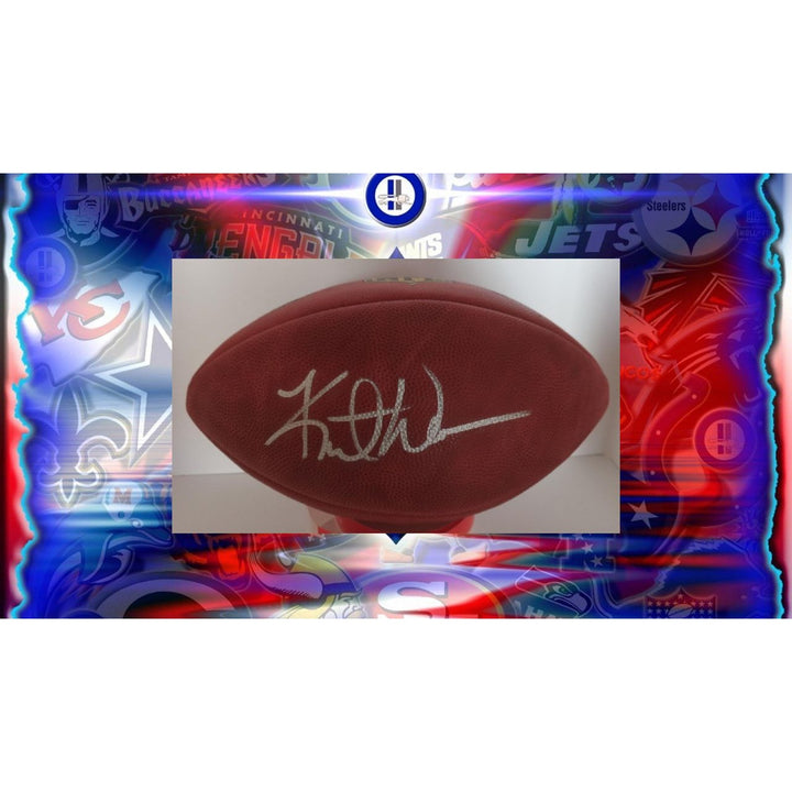 Kurt Warner St. Louis Rams Arizona Cardinals NFL game football signed with proof