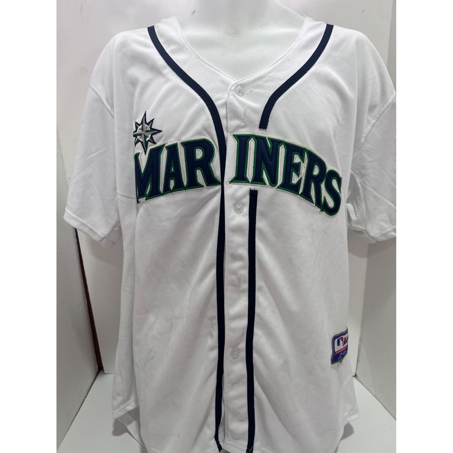 Robinson Cano Seattle Mariners game model embroidered Jersey Size 52 signed with proof