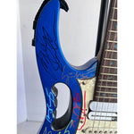 Load image into Gallery viewer, Stevie Vai Ibanez electric guitar signed by 40 all-time great guitar Legends
