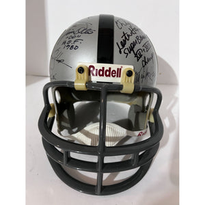 Al Davis John Madden Howie Long Bo Jackson 21 Oakland and Los Angeles Raiders signed helmet with proof