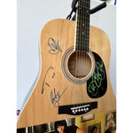 Load image into Gallery viewer, John Bon Jovi Richie Sambora Tico Torres David Bryan Bon Jovi one of a kind 39&#39; acoustic guitar signed with proof
