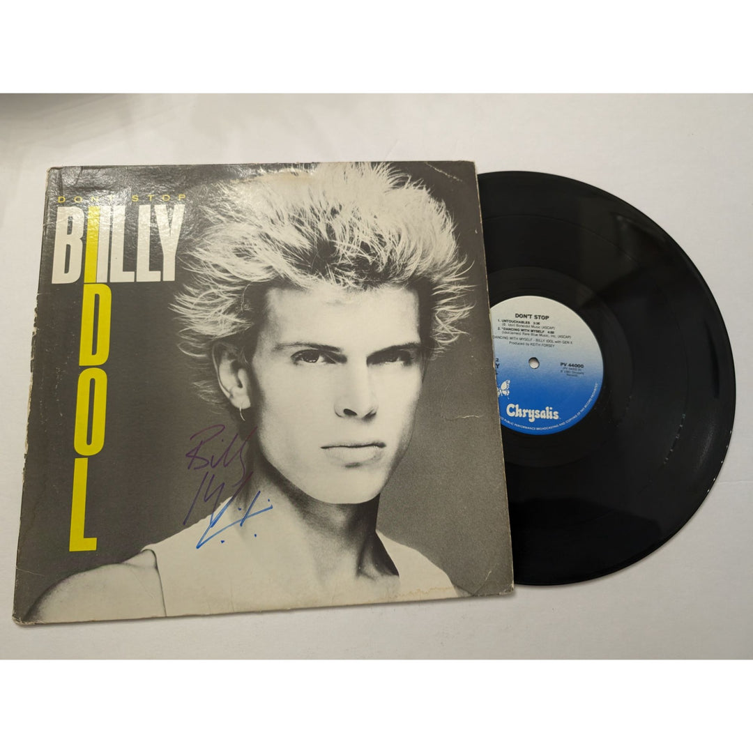 Billy Idol Don't Stop 1981 original LP signed with proof