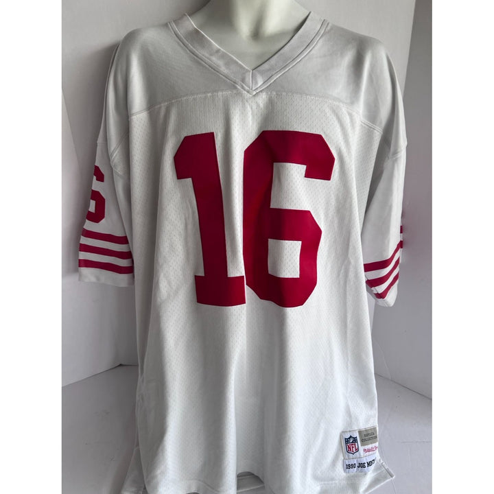 San Francisco 49ers 1988 -89  Joe Montana size xl Super Bowl Champions team signed game model jersey signed with proof