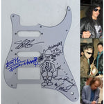 Load image into Gallery viewer, Keith Richards Rolling Stones Angus Young AC/DC Saul Hudson &quot;Slash&quot; GNR Fender Stratocaster electric guitar pickguard signed with proof
