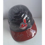 Load image into Gallery viewer, Francisco Lindor Terry Francona Cleveland Indians American League champions 2016 team signed batting helmet
