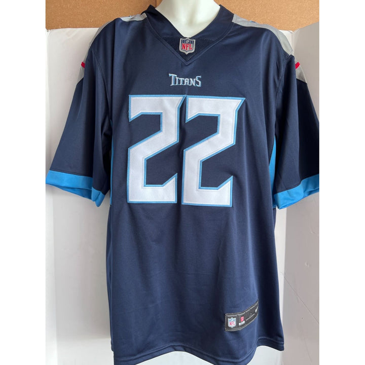 Derrick Henry Tennessee Titans game model Nike size large jersey signed with proof