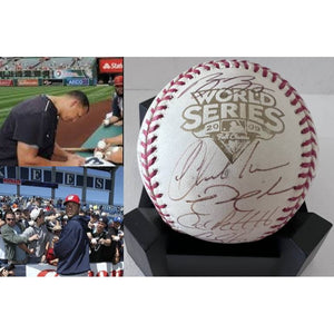 Derek Jeter Alex Rodriguez 2009 New York Yankees World Series champions team signed Rawlings commemorative MLB baseball with proof