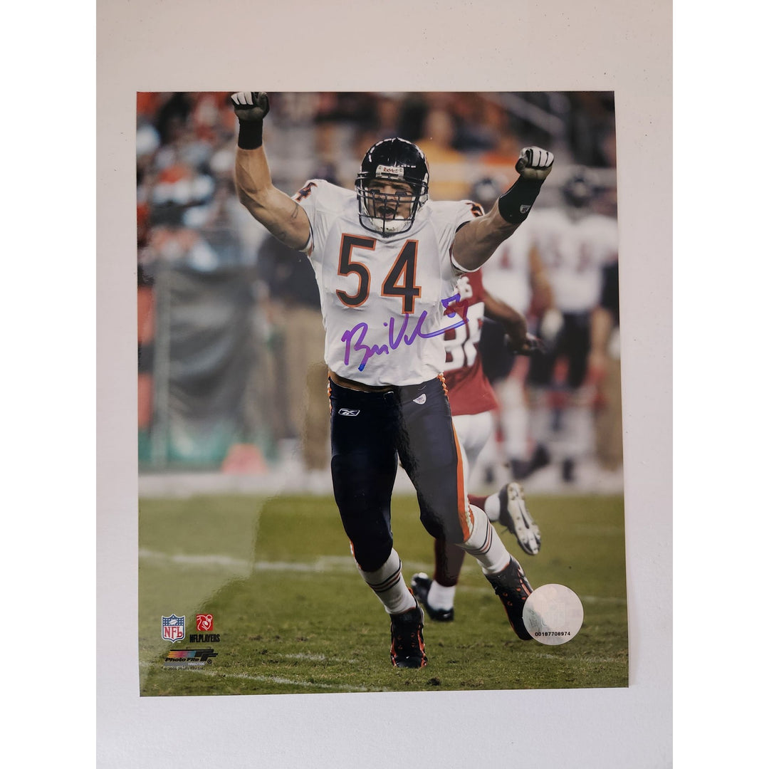 Brian Urlacher Chicago Bears Hall of Famer 8x10 photo signed