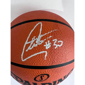 Stephen Curry Golden State Warriors Spalding NBA Basketball full size signed with proof