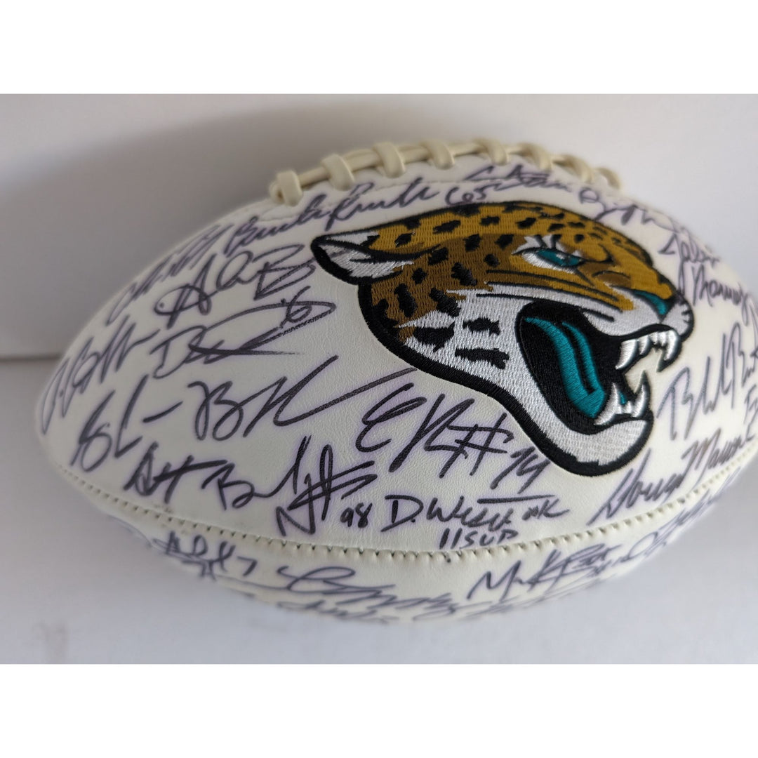 Jacksonville Jaguars team signed football