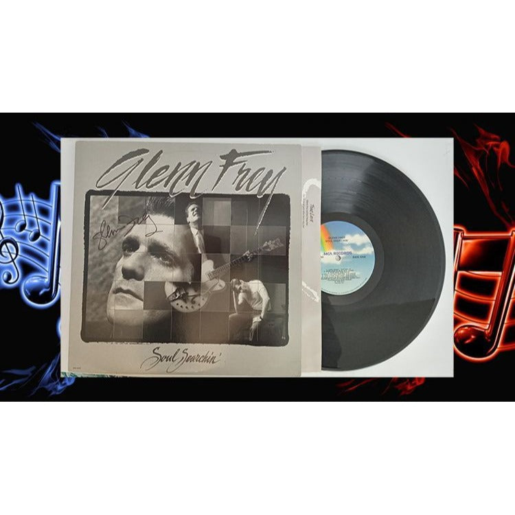 Glenn Frey "Soul Searchin" LP signed with proof