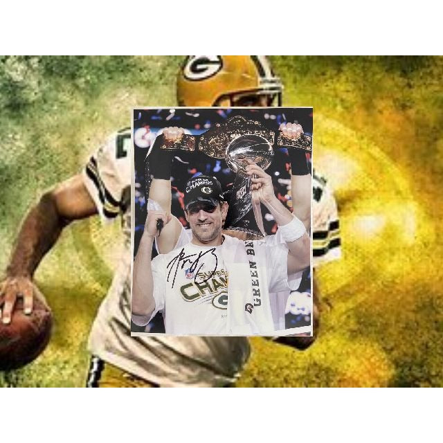 Green Bay Packers Aaron Rodgers 8 by 10 signed photo with proof