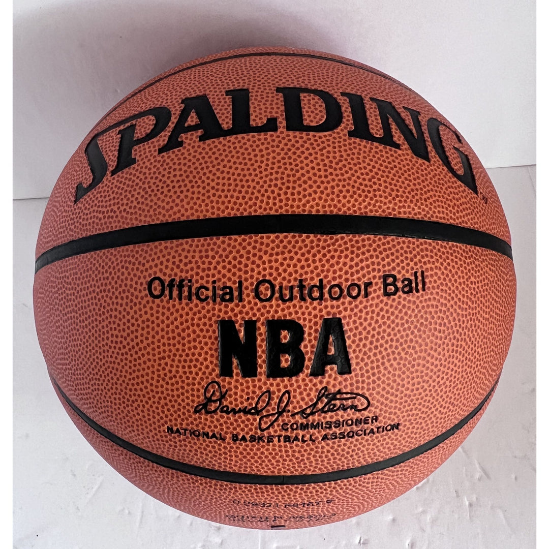 Kobe Bryant Michael Jordan NBA full size Spalding David Stern basketball signed with proof