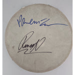 Load image into Gallery viewer, Paul McCartney and Ringo Starr The Beatles 10-in tambourine signed with proof
