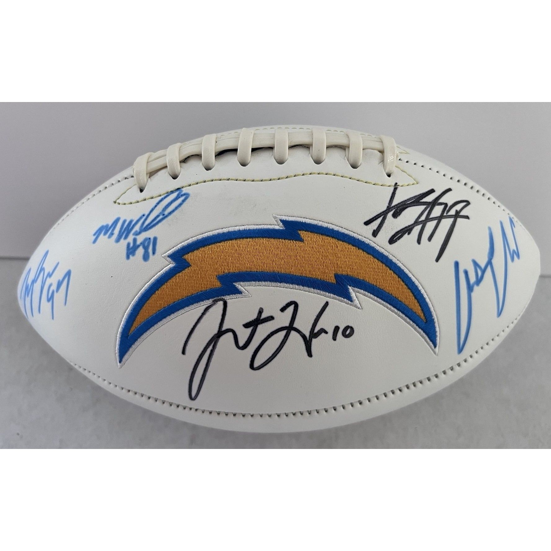 Los Angeles Chargers Mike Williams Autographed Footballs, Signed