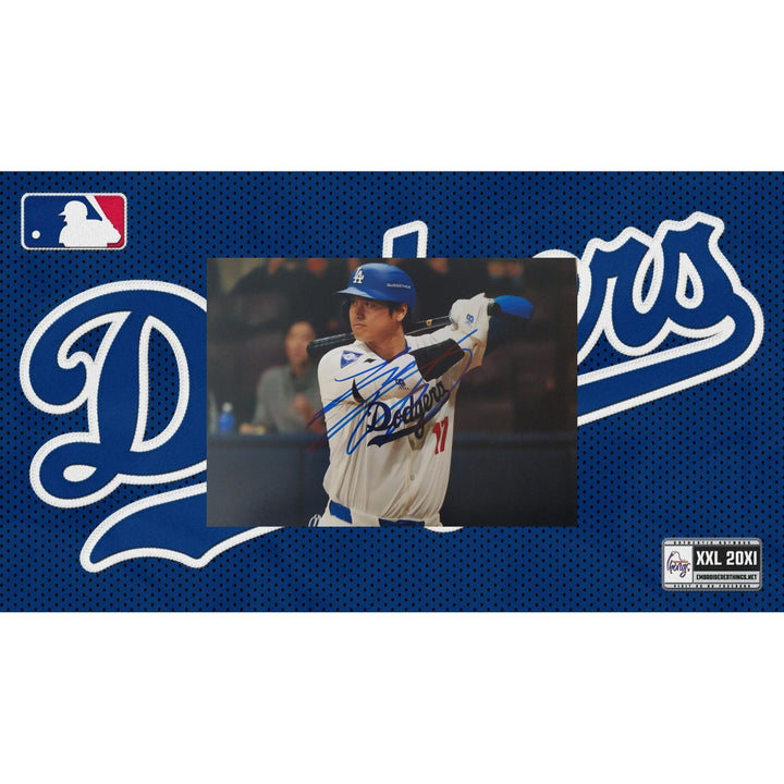 Los Angeles, Dodgers, Shohei Ohtani, 5x7 photos, signed, with proof