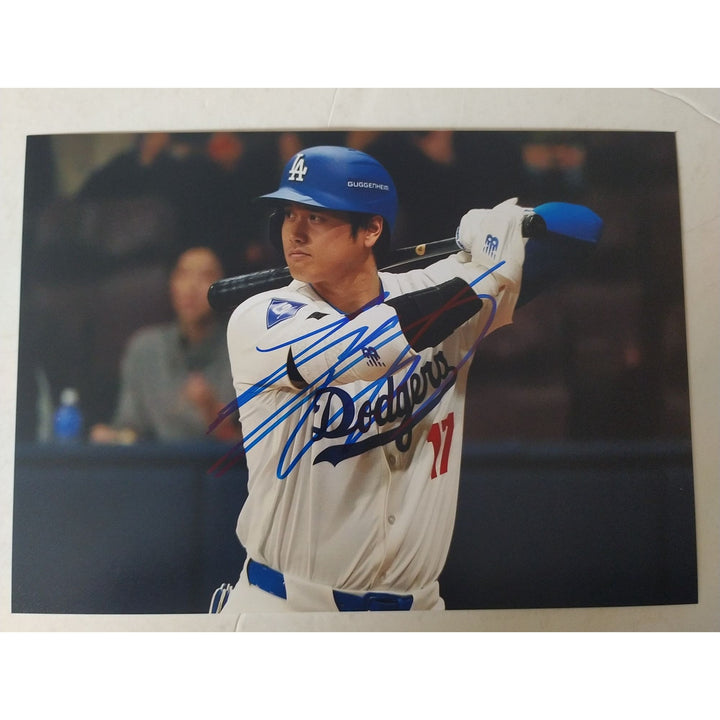 Los Angeles, Dodgers, Shohei Ohtani, 5x7 photos, signed, with proof