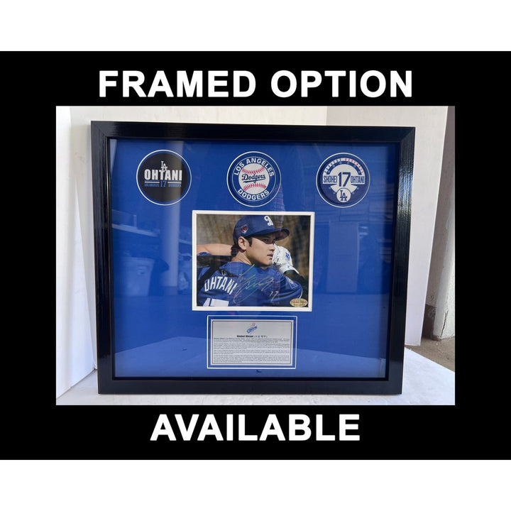 Los Angeles, Dodgers, Shohei Ohtani, 5x7 photos, signed, with proof