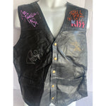 Load image into Gallery viewer, Kiss, Gene Simmons, Paul Stanley, Peter Chris, Ace Frehley size 2XL vest signed with proof
