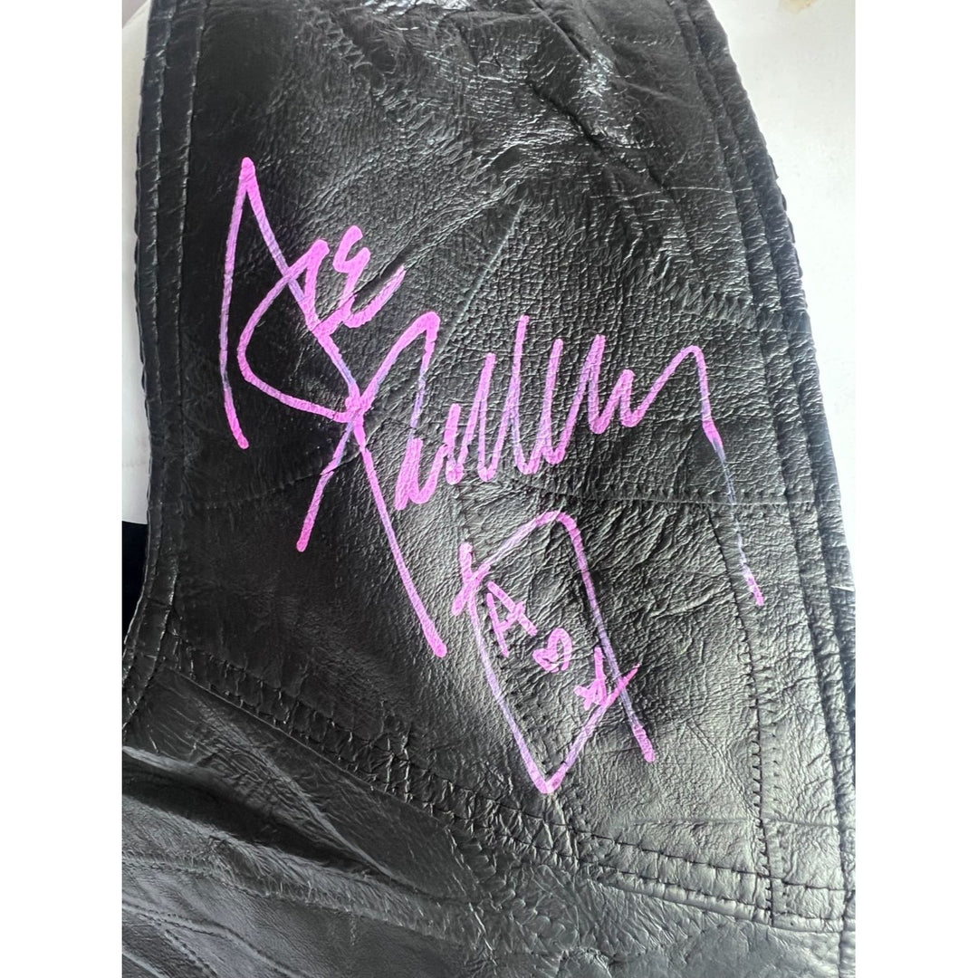 Kiss, Gene Simmons, Paul Stanley, Peter Chris, Ace Frehley size 2XL vest signed with proof