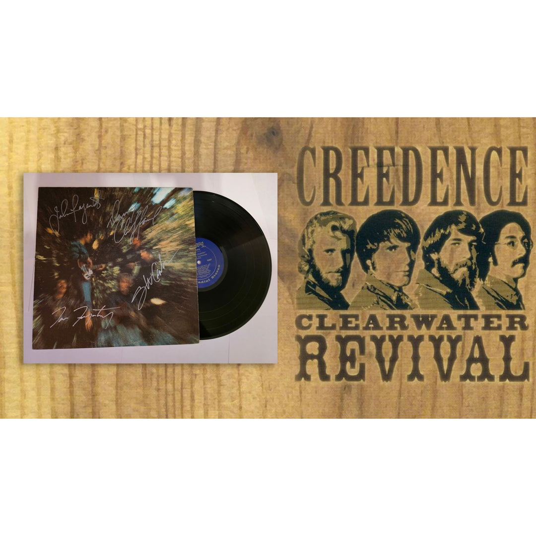 Creedence Clearwater Revival CCR "Bayou Country" LP signed with proof.
