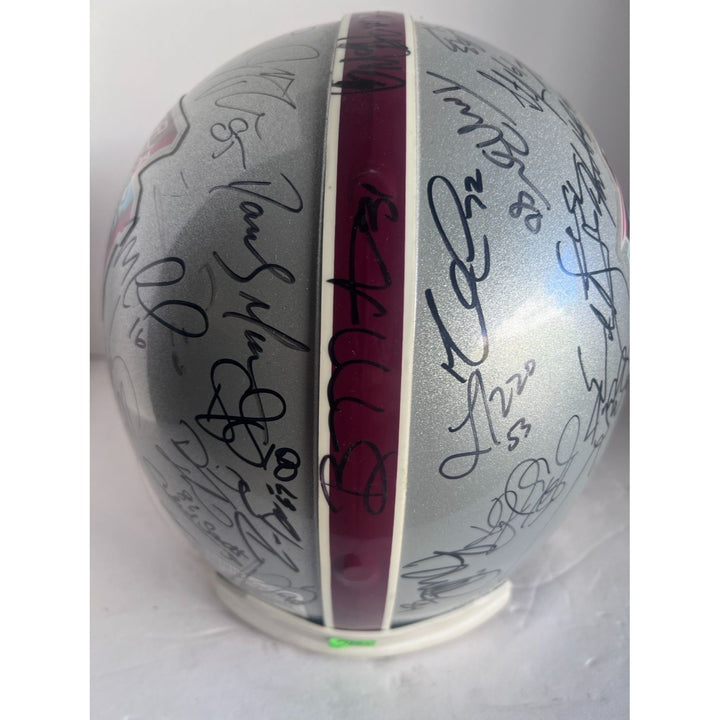 Ohio State Buckeyes national champions team signed helmet Ezekiel Elliott Nick Bosa 35 Plus signatures