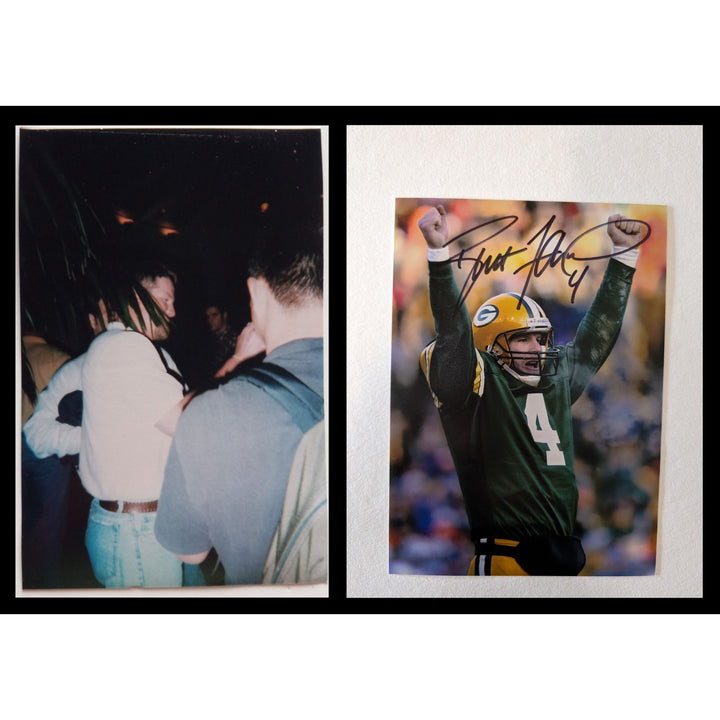 Brett Favre Green Bay Packers 5x7 photograph signed with proof