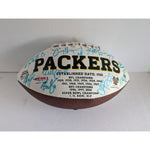 Load image into Gallery viewer, Green Bay Packers Aaron Rodgers Clay Matthews team signed football

