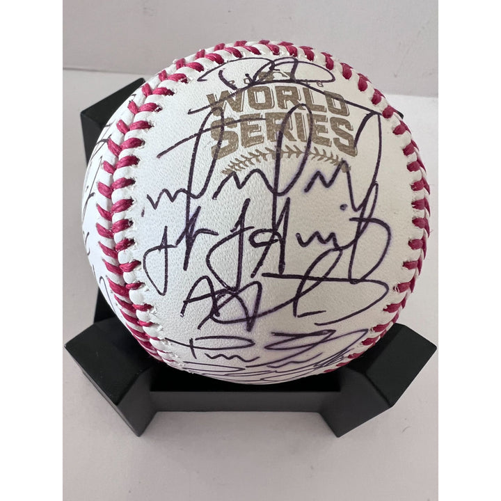 Chicago Cubs Anthony Rizzo 2016 World Series champions team signed Rawlings commemorative baseball with proof