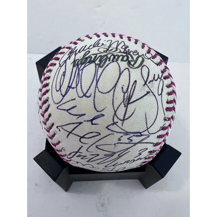 Philadelphia Phillies 2008 World Series champions team signed commemorative baseball Jimmy Rollins Chase Utley Charlie Manuel Ryan Howard