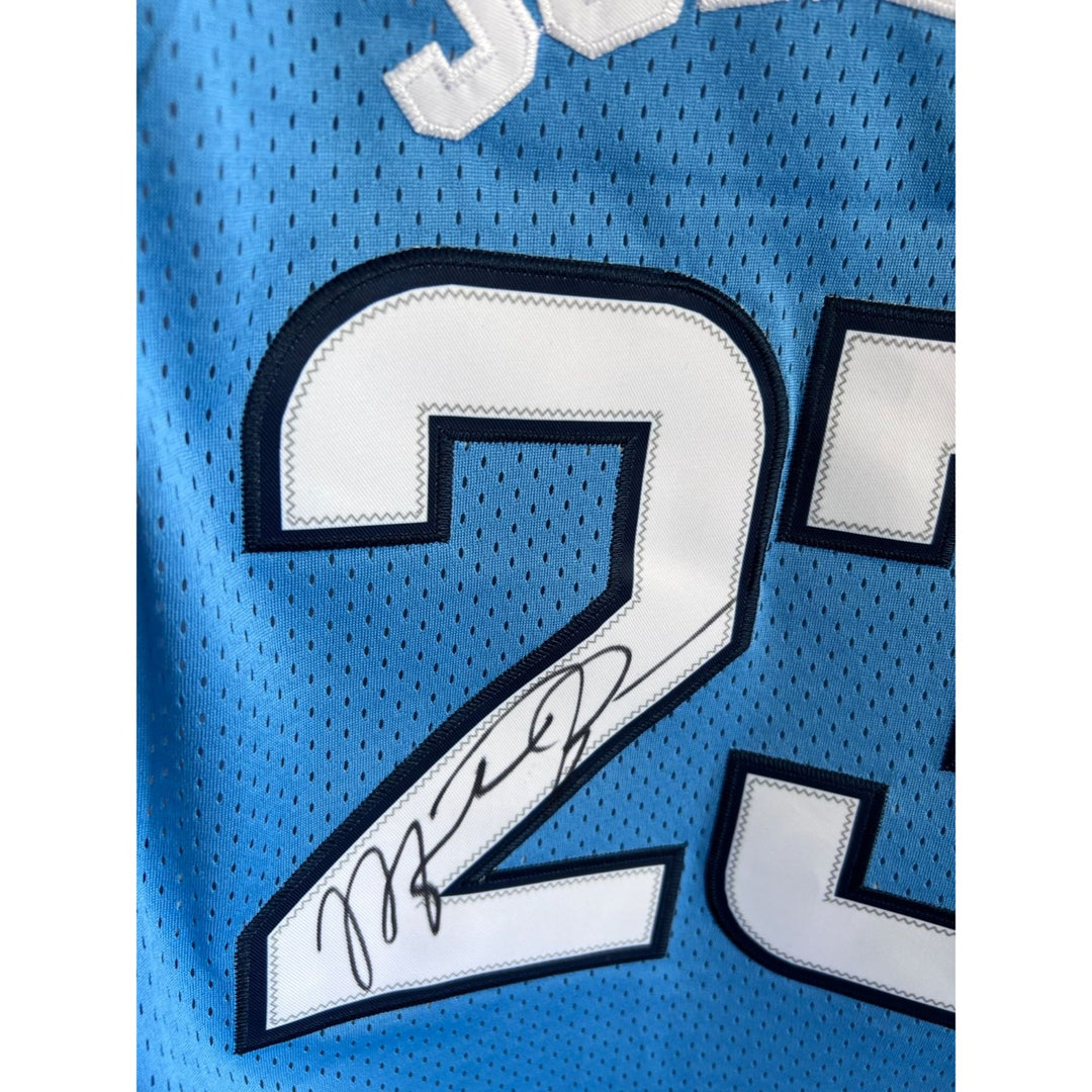 Michael Jordan North Carolina Tar Heels game model jersey signed with proof