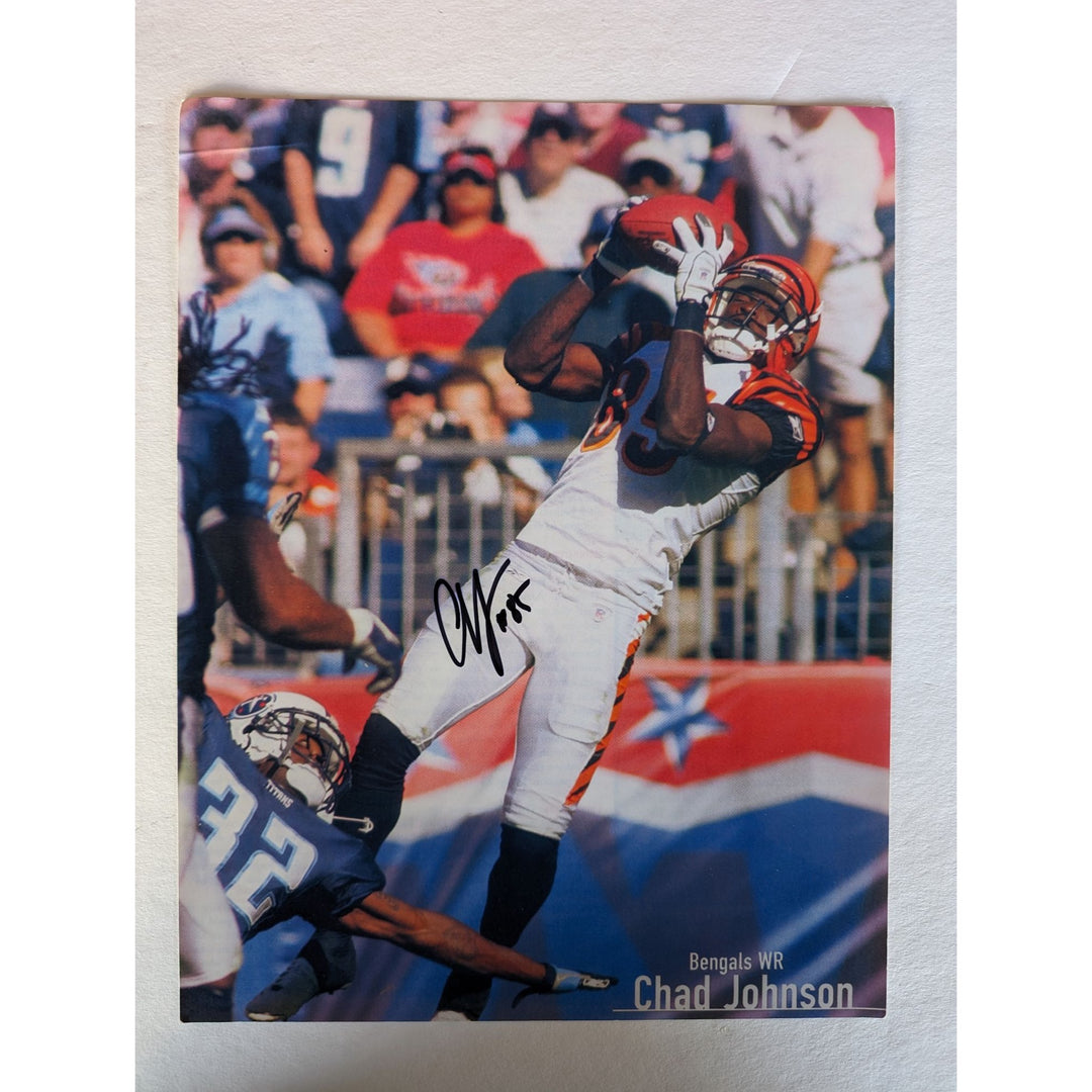 Chad Ochocinco Johnson Cincinnati Bengals 8x10 photo signed
