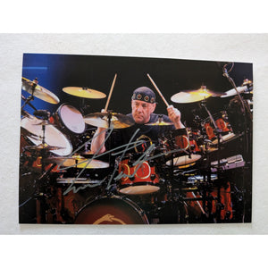 Neil Peart Rush legendary drummer 5x7 photo signed with proof