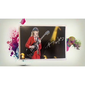 Angus Young ACDC 5x7 photo signed with proof