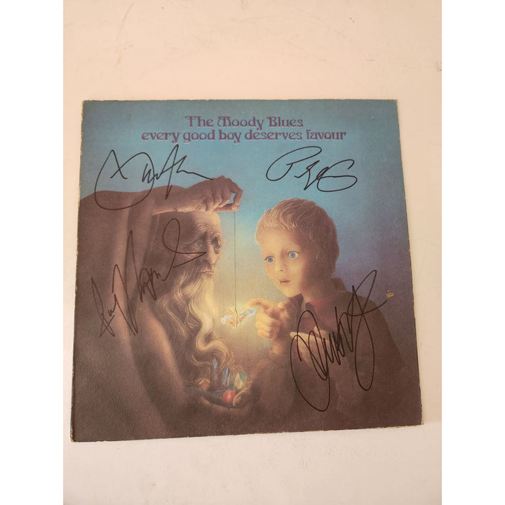 The Moody Blues Every Good Boy Deserves favour LP signed