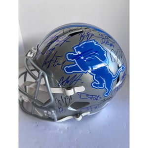 Detroit Lions 2023-24 Jared Goff Dan Campbell Penei Sewell Amon-ra St Brown Aidan Hutchinson Detroit Lions Riddell speed authentic gamemodel