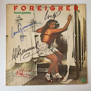 Foreigner Head Games LP Lou Graham Mick Jones signed with proof