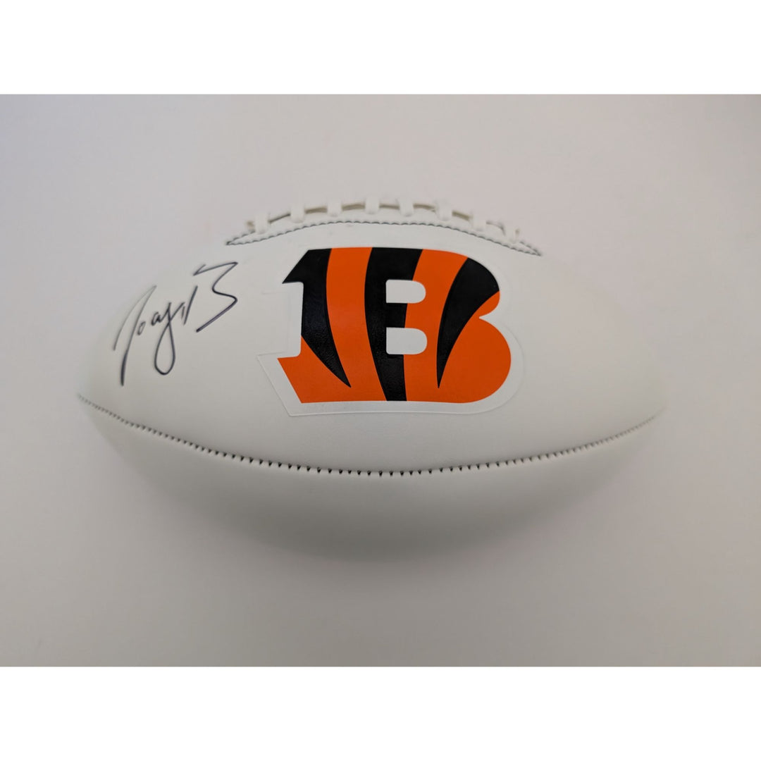 Cincinnati Bengals full size football Joe Burrow signed with proof