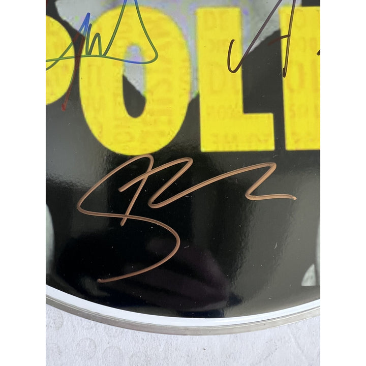 Sting Gordon Sumner Stuart Copeland Andy Summers The Police one-of-a-kind drumhead signed with proof