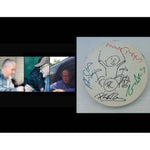 Load image into Gallery viewer, Phil Collins Peter Gabriel Tony Banks Mike Rutherford Genesis 10 inch tambourine signed with proof
