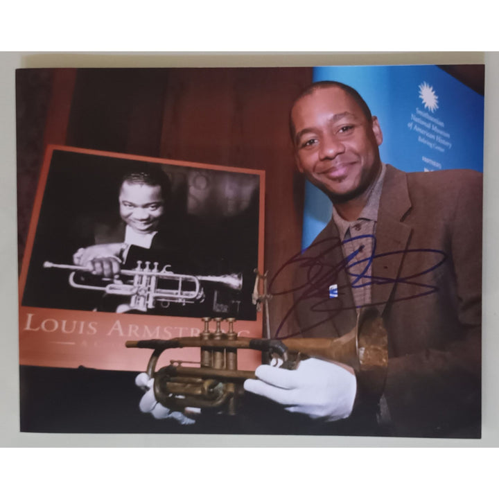 Winston Marsalis 8x10 photo signed with proof