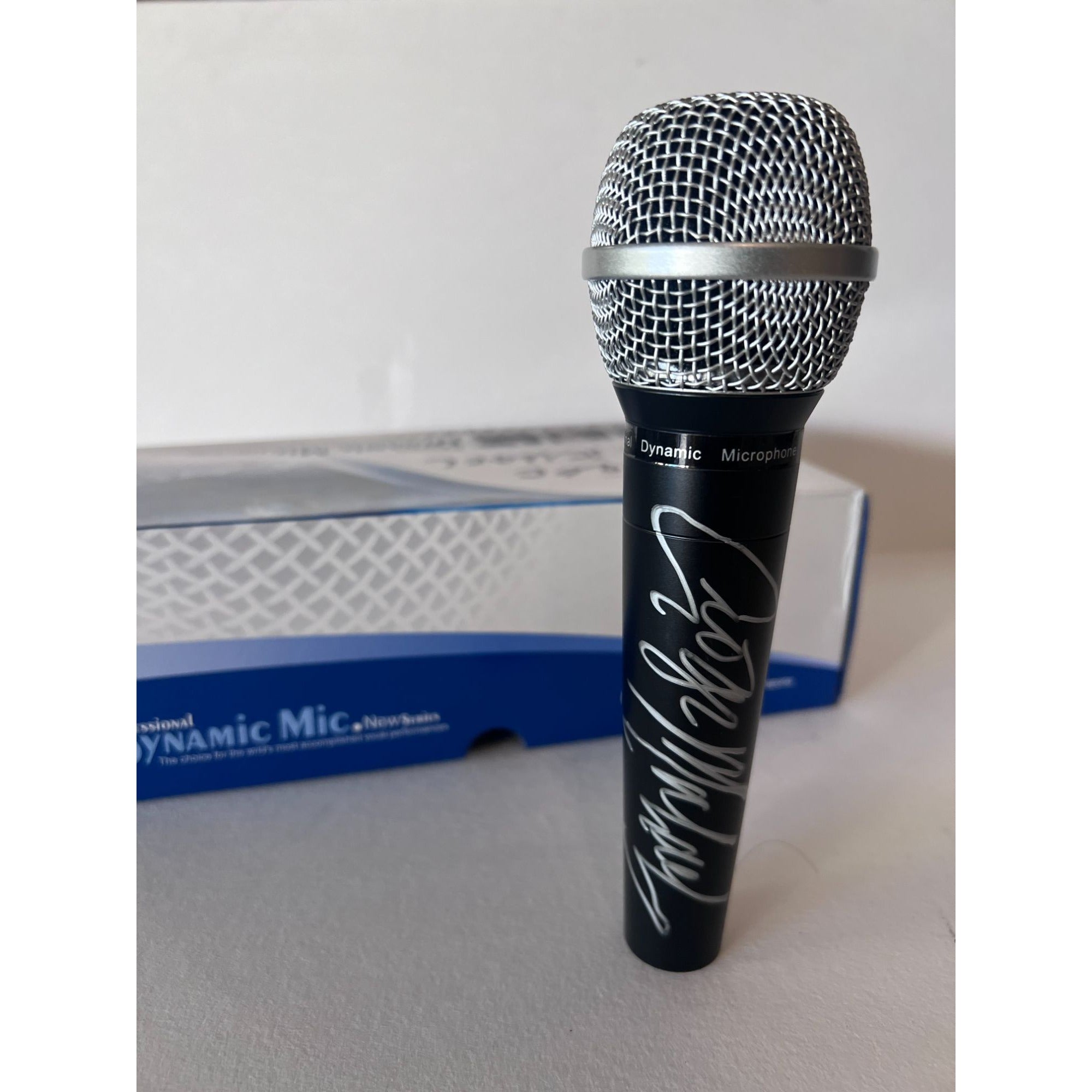 George Michael microphone signed with proof