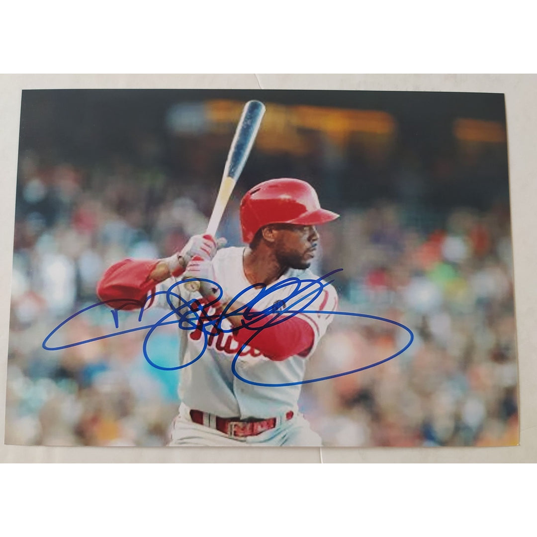 Jimmy Rollins, Philadelphia, Phillies, 2008, World Series, Champions, 5x7 photos, signed, with proof