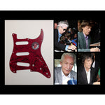 Load image into Gallery viewer, Mick Jagger Keith Richards Ronnie Wood Charlie Watts Fender Stratocaster Electric guitar pickguard signed with proof
